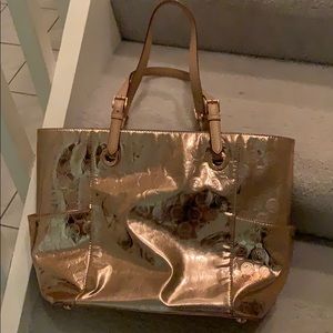 Michael Kors rose gold tote